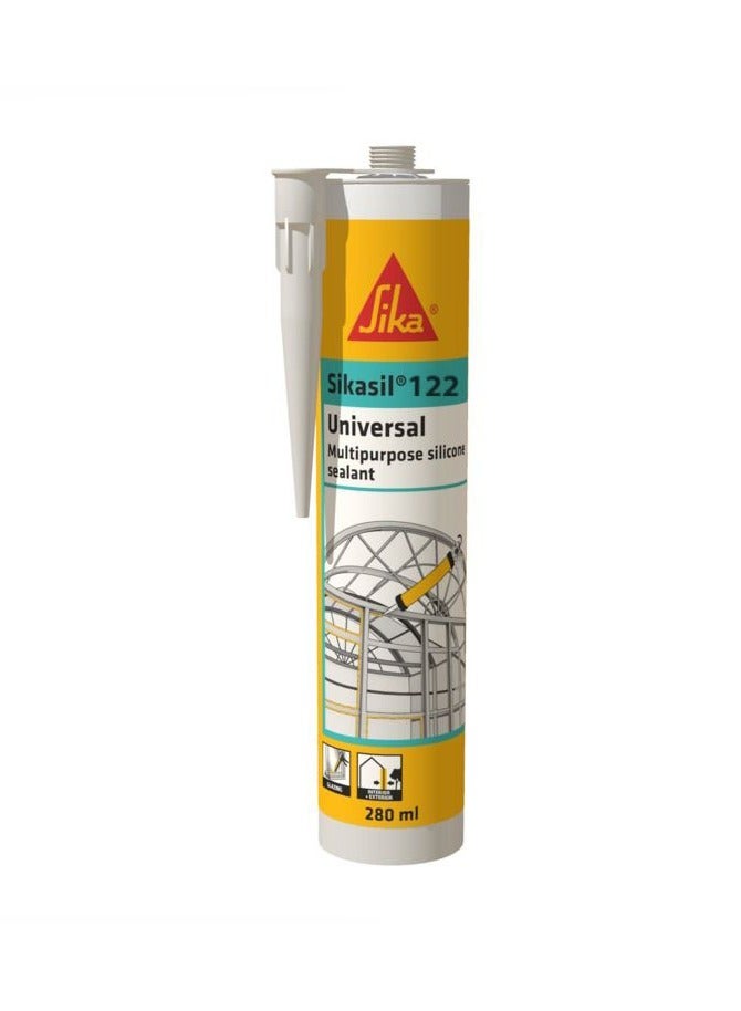 Sika Seal 122 Universal - 280 ml - High quality, multi-purpose silicone - Image 1