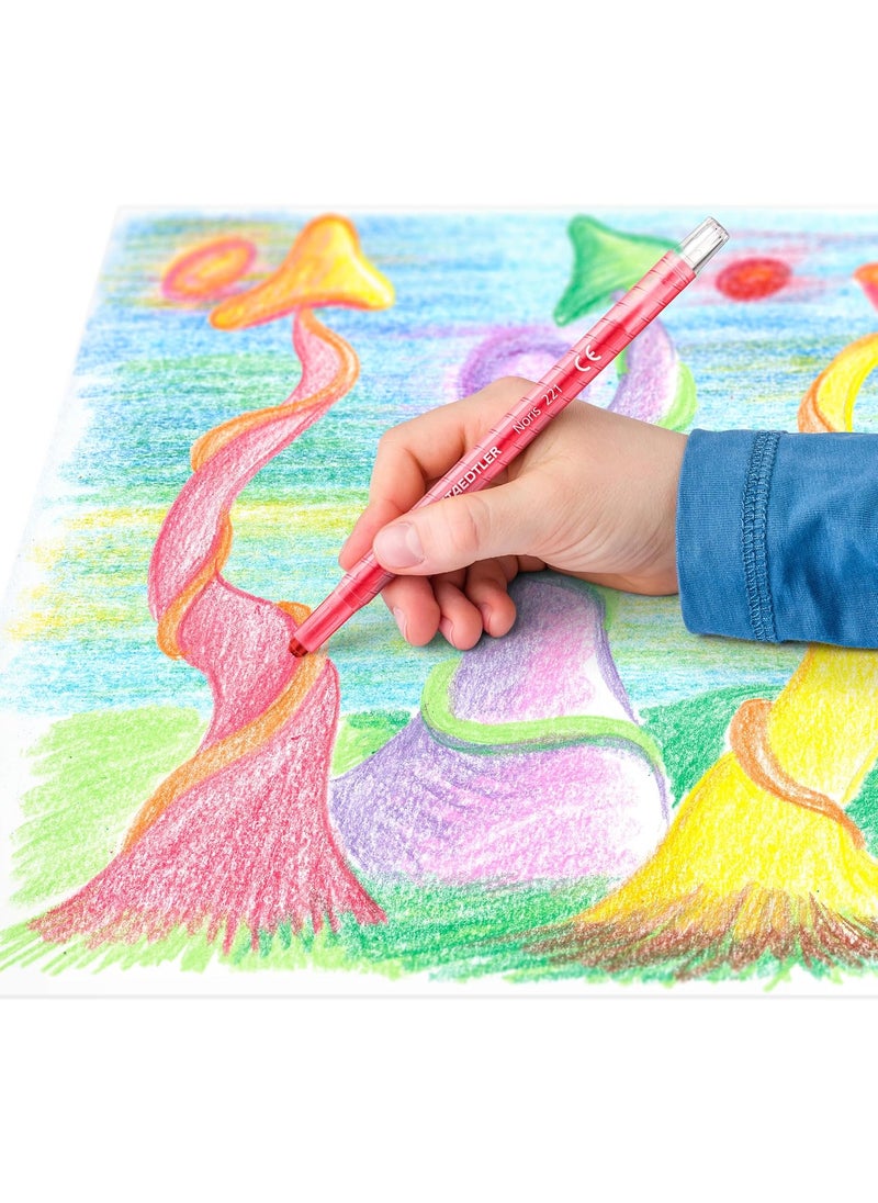 STAEDTLER Staedtler 221 Nwp12 Noris Club Twistable Wax Crayon SetPack of 12Multicolor  - Image 3