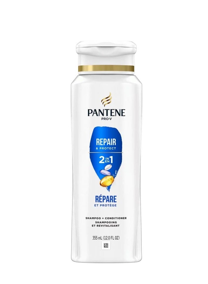 Pantene Shampoo 2 in 1 healthy and clean 390ml - Image 1