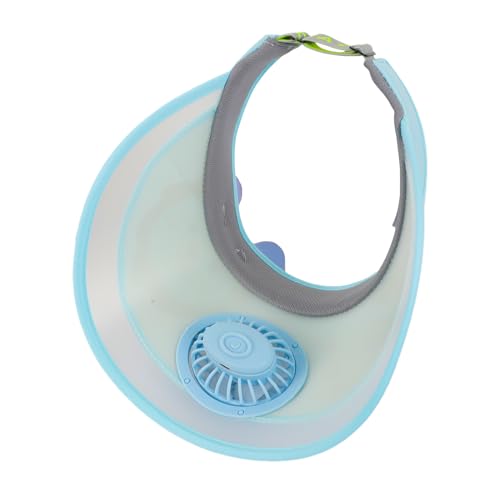 GREUS Kids Visor, Sun Visor Hat with USB Charging Fan, Cute Cartoon Design, Wide Brim Empty Top Sunhat for Boys Girls Outdoor - Image 5