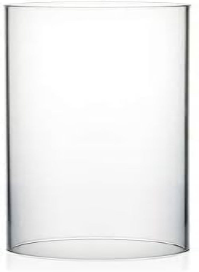 AKDC  Candle Holder Sleeve, Wide 4", Height 12", Clear Glass Cylinder 1 Piece - Image 1