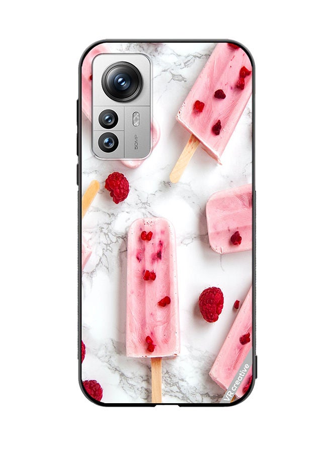 VR CREATIVE Protective Case Cover For Xiaomi 12 Pro Gulabi Icecream Design Multicolour - Image 1