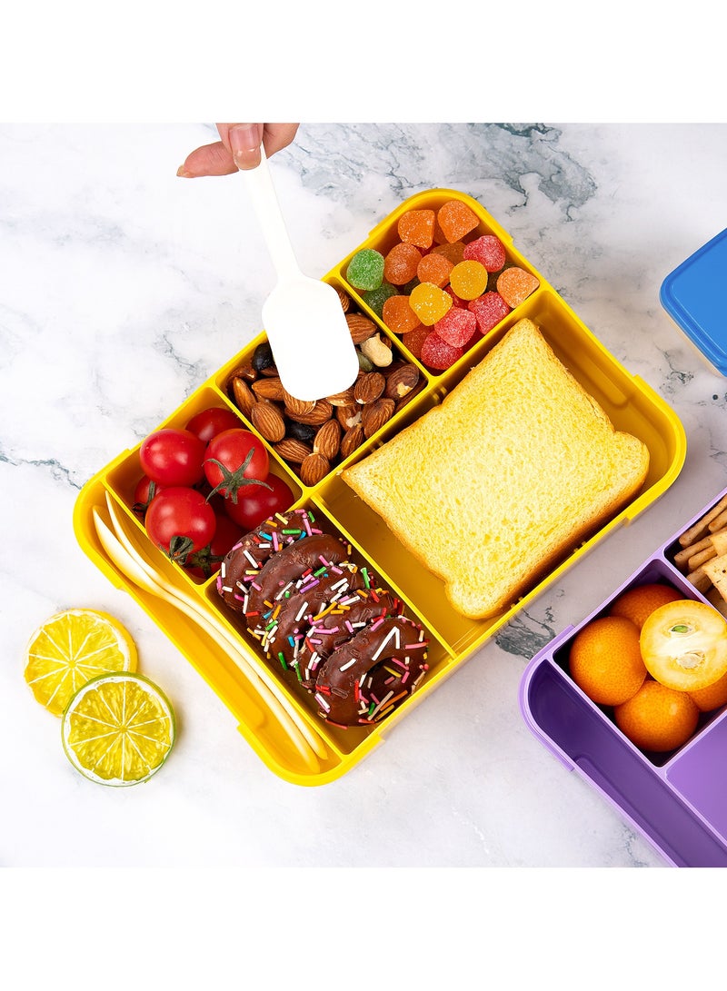 Gonice Lunch Box for Kids, 1330ML Bento Box Adult Lunch Box with 6 Compartment, Leakproof Snack Boxes with Utensil Sauce Dressing Containers, Reusable On-the-Go Meal and Snack Packing - Image 3