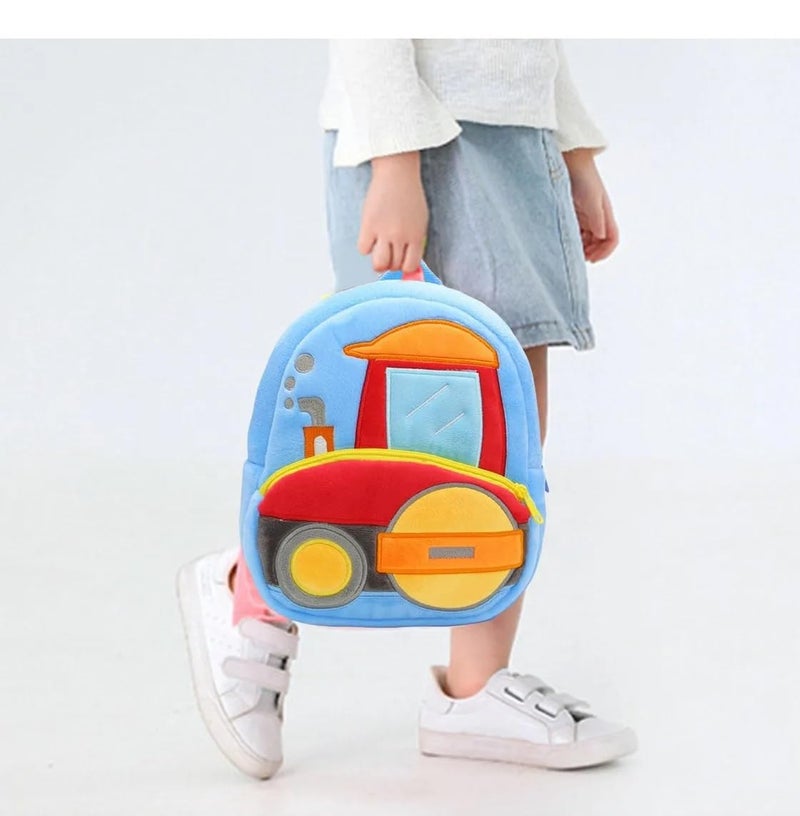 Frantic Colorful Kids School Bag | Spacious, Lightweight & Ideal for Nursery to Class 5 (Sky_Road_Roller_2026_A) - Image 3