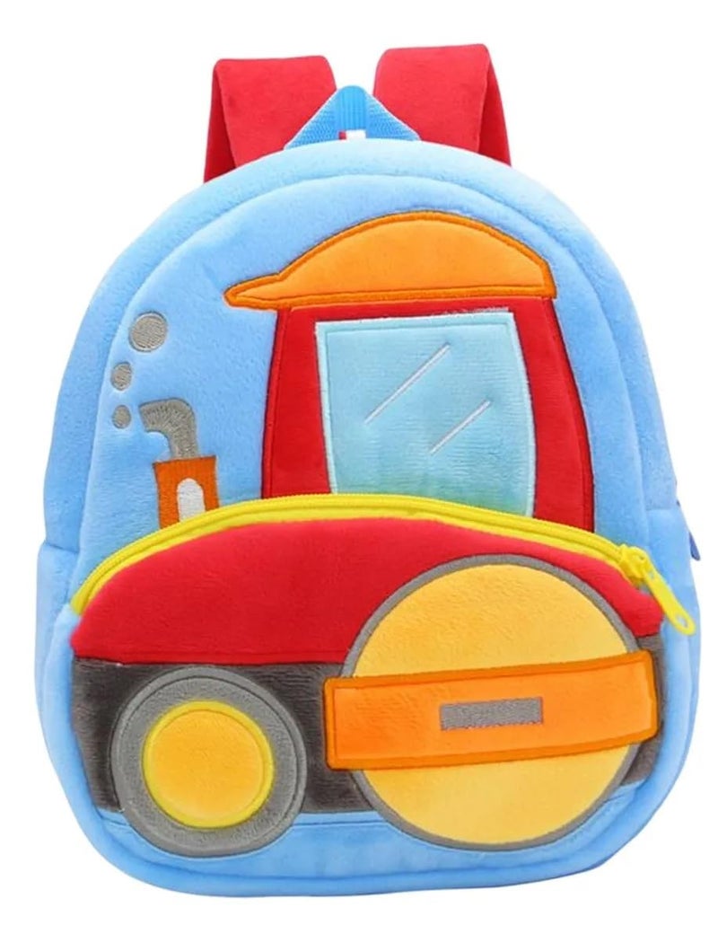 Frantic Colorful Kids School Bag | Spacious, Lightweight & Ideal for Nursery to Class 5 (Sky_Road_Roller_2026_A) - Image 1