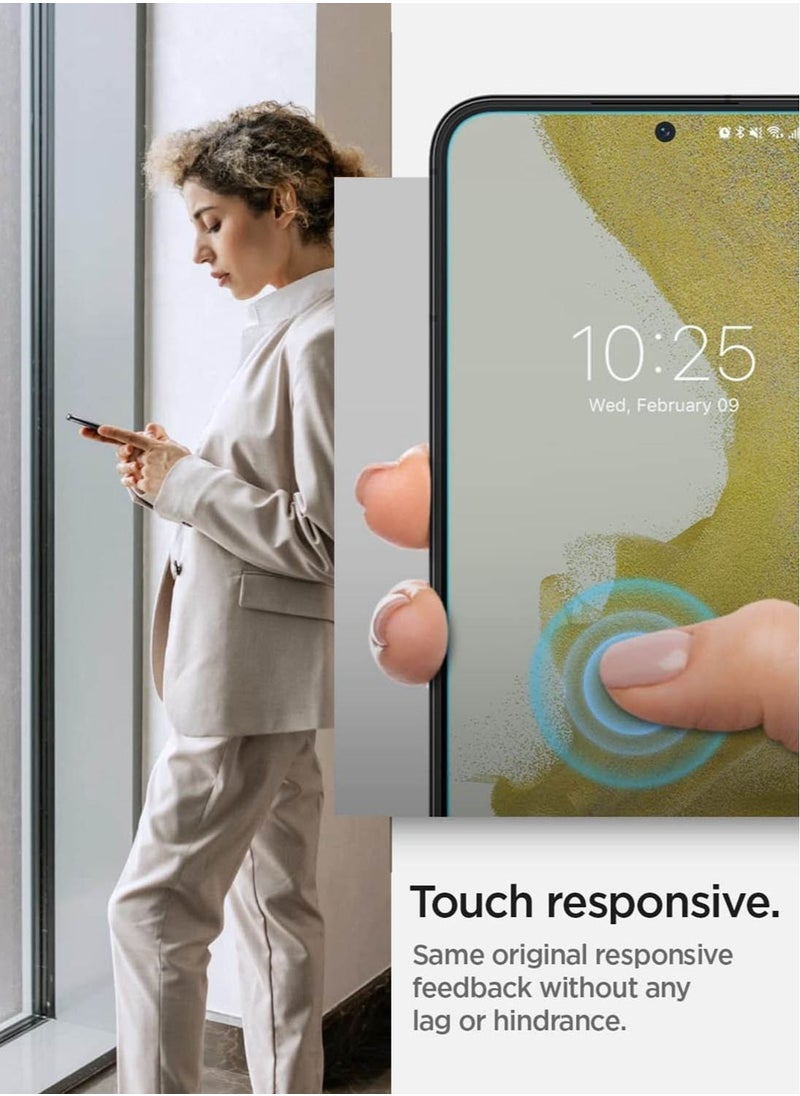 Glastr Align Master Screen Protector with Easy Install Tray for Samsung Galaxy S22 - 2 Pack