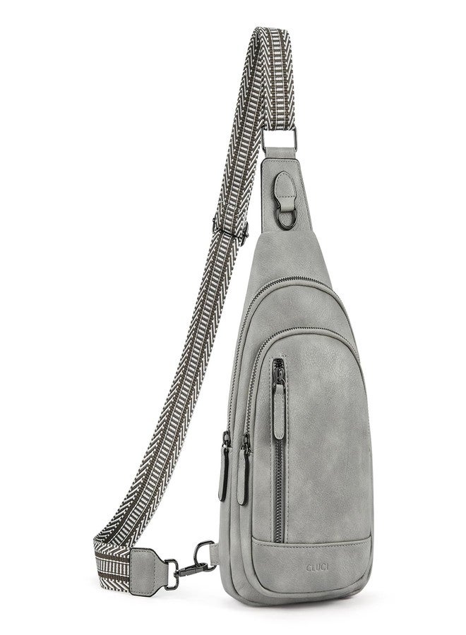 CLUCI Crossbody Bags for Women Men,Leather Sling Bag Cross Body Backpack for Woman Gifts for Women Birthday Unique - Image 1