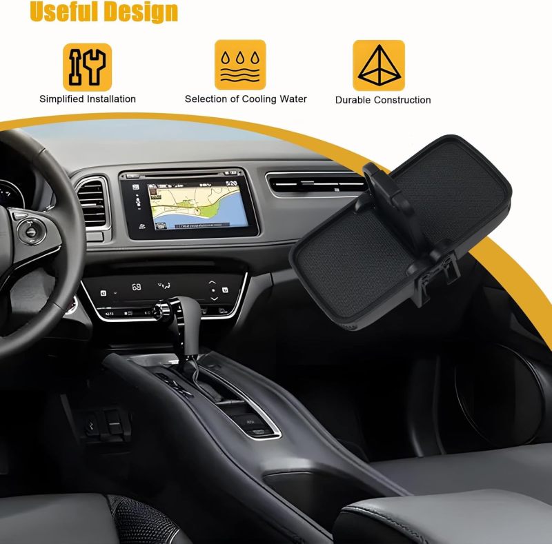 Cup Holder Insert: High-Impact Plastic, Direct Oem Replacement 77230-T7W-A02ZA - Perfect Snug Fit, Enhanced Stability Car Cup Holder for 2016-2018 Honda Hr-V Center Console - Image 4