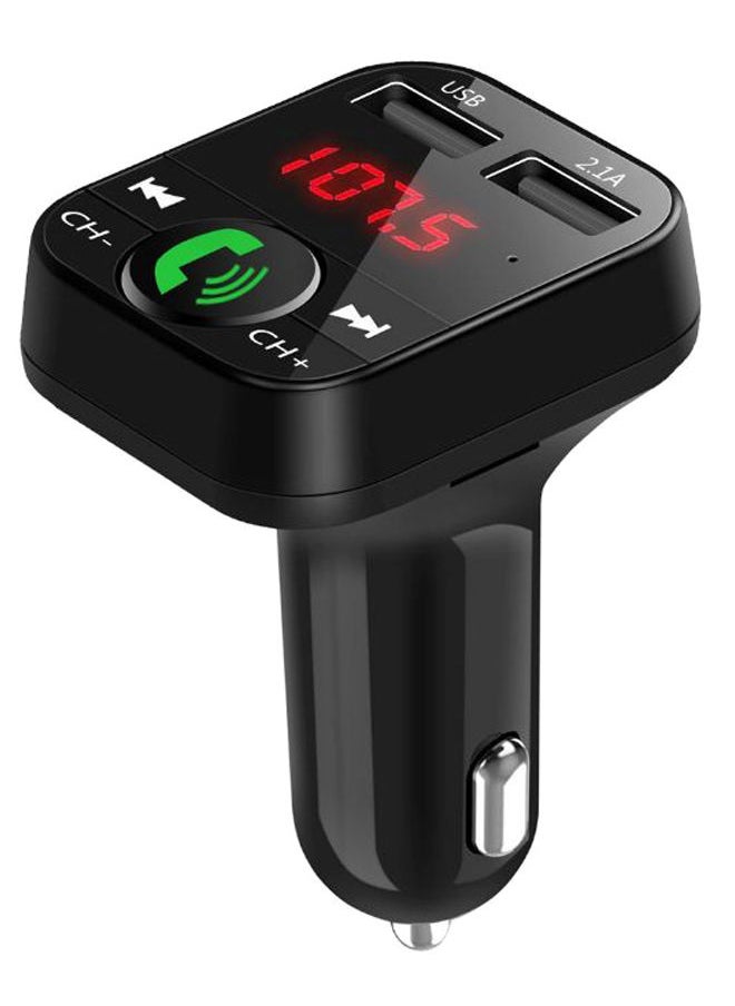 NIBEMINENT Bluetooth Wireless Hand-Free Car FM Transmitter K9496 Black 