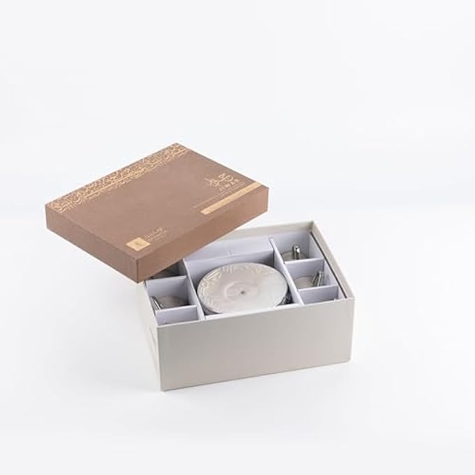 ريحني طقم القهوة التركية 12 قطعة من جيوار بيج سيلفر - Image 5