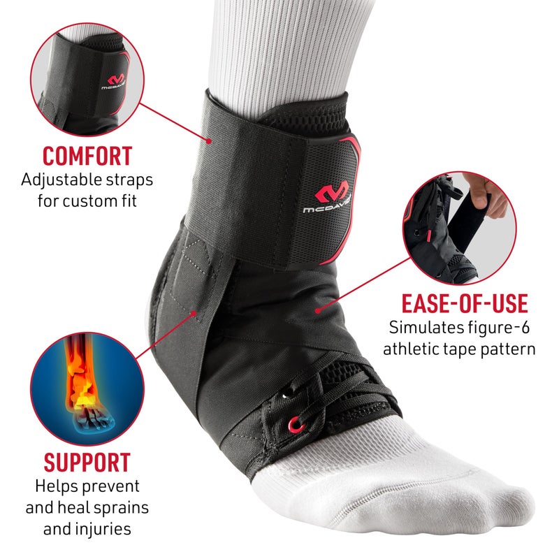 McDavid Ankle Brace Ultralight for Sprained Ankle, Figure 8 Ankle Braces, Lace up Ankle Brace, Ankle Braces for Men and Women, Ankle Support Brace and Stabilizer - Image 2