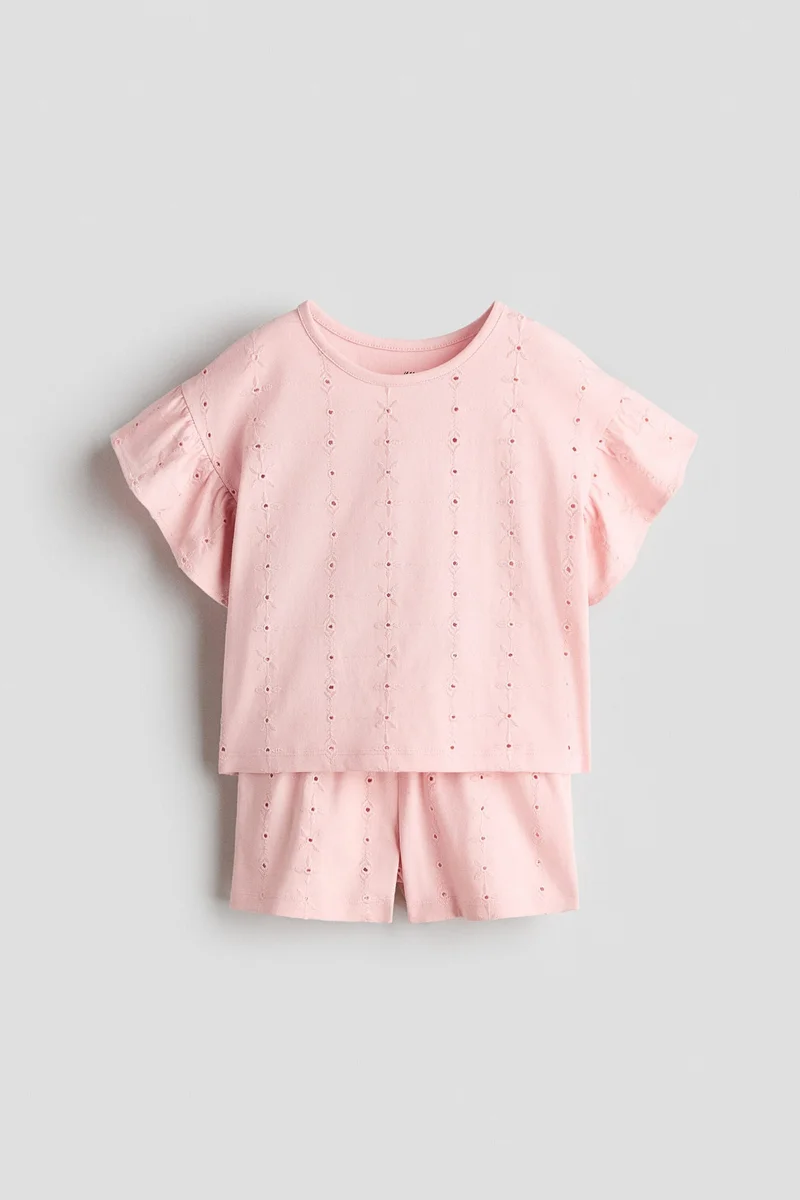 H&M 2-piece broderie anglaise set