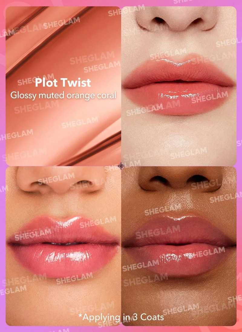 SHEGLAM SG SHEGLAM Mirror Kiss High-Shine Lipstick-Plot Twist