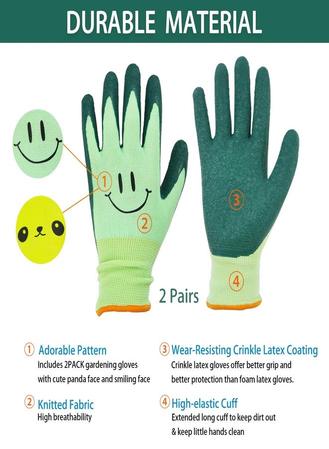 GLOSAV Kids Gardening Gloves for Ages 2-12 Toddlers, Youth, Girls, Boys, Children Garden Gloves for Yard Work (Size 2 for 2, 3, 4 Year Old) - Image 2