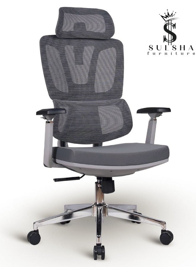 SULSHA Premium Office Chair Ergonomic Designed Desk Chair Super Comfortable Mid Back Adjustable Arm Wide Seat Mesh Chair hydraulic Back - Image 1