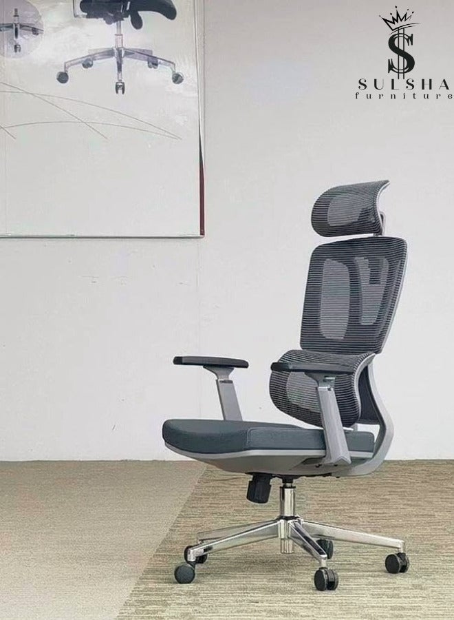 SULSHA Premium Office Chair Ergonomic Designed Desk Chair Super Comfortable Mid Back Adjustable Arm Wide Seat Mesh Chair hydraulic Back - Image 2