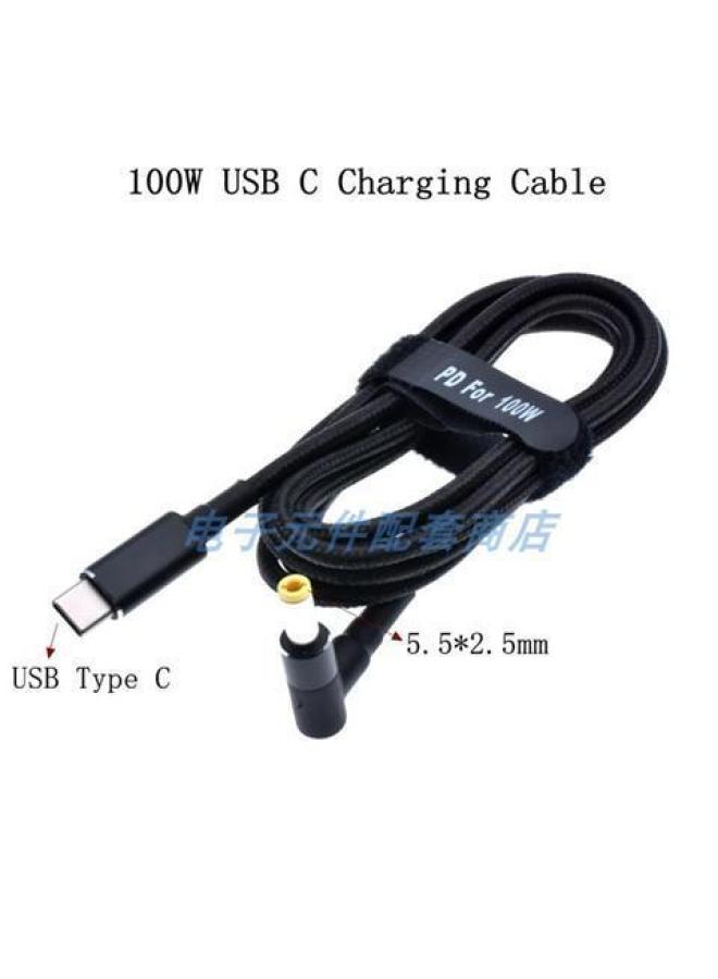 Applicable To Pd Trap Line Typec To Lenovo Dell Hp Pd Trap Laptop Power Cord 100w - Image 1