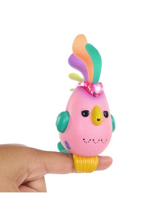 Fingerlings طائر فينجرلينغز سويت تويتس التفاعلي - سجل ولعب رسائل سرية، يتضمن أكثر من 40 صوتًا وتفاعلًا - ديبي (وردي) - Image 1