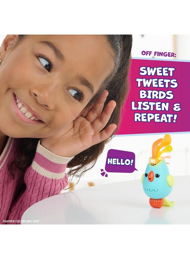 Fingerlings طائر فينجرلينغز سويت تويتس التفاعلي - سجل ولعب رسائل سرية، يتضمن أكثر من 40 صوتًا وتفاعلًا - ديبي (وردي) - Image 3