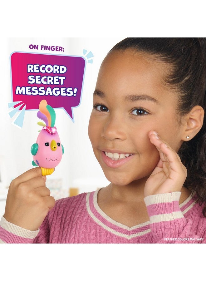 Fingerlings طائر فينجرلينغز سويت تويتس التفاعلي - سجل ولعب رسائل سرية، يتضمن أكثر من 40 صوتًا وتفاعلًا - ديبي (وردي) - Image 2