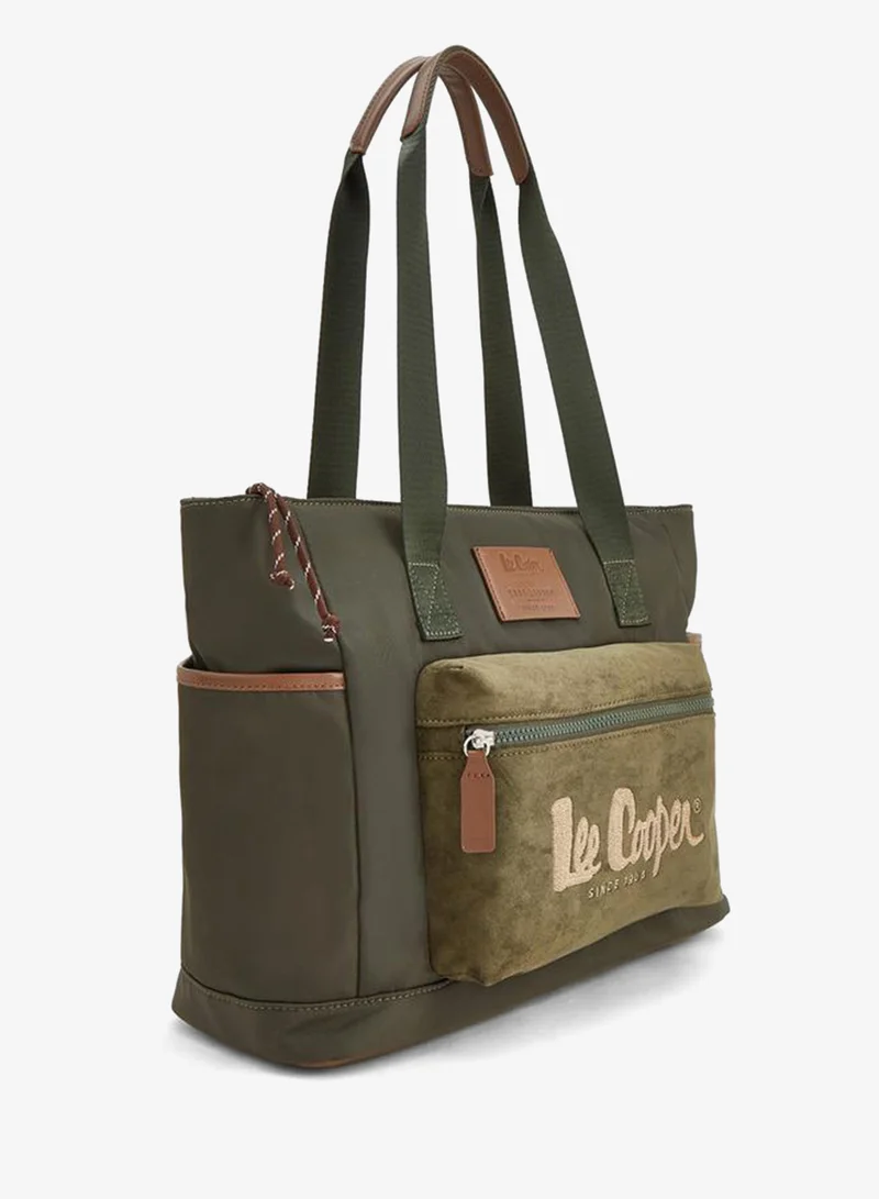 لي كوبر Suede Tote Bag With Zip Closure