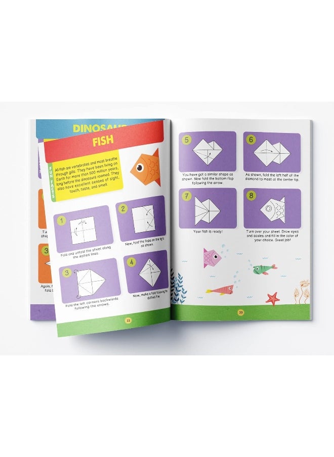 null - Origami - Step-by-Step Introduction To The Art Of Paper-Folding - Activity Book For Children - Level 1: Beginners - Image 1