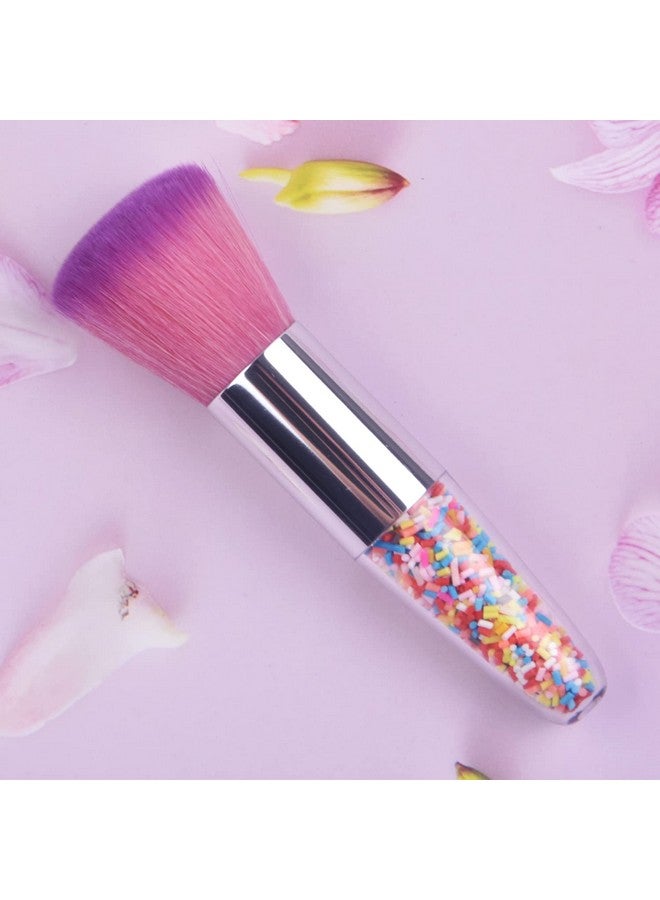 Ycyan Ycyan Nail Art Dust Powder Remover Brush, Nail Art Dust Cleaner Brush Professional Nail Art Tool for Acrylic Gel Nails Colorful Handle - Image 2