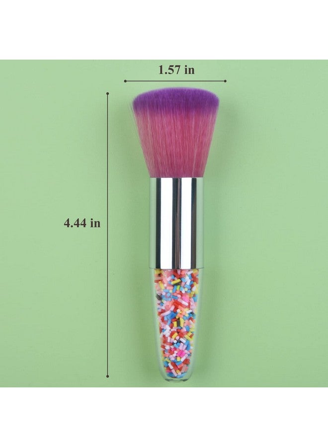 Ycyan Ycyan Nail Art Dust Powder Remover Brush, Nail Art Dust Cleaner Brush Professional Nail Art Tool for Acrylic Gel Nails Colorful Handle - Image 5