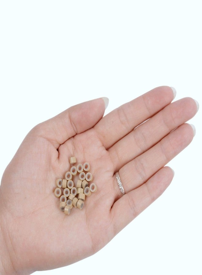 yantaisiyu 200pcs Micro Silicone Rings Hair Extensions Kit I-tip Hair Pliers Micro Pulling Hook Needle Loop Threader and Micro Silicone Links (Gray Blonde) - Image 2