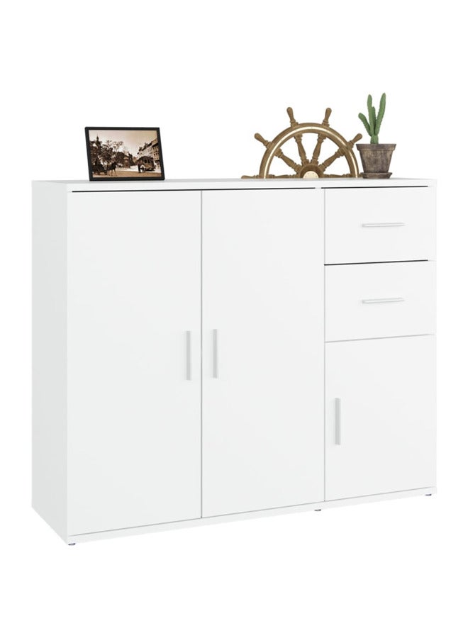 vidaxl Sideboard White 91x29.5x75 cm Engineered Wood 823269 - Image 2