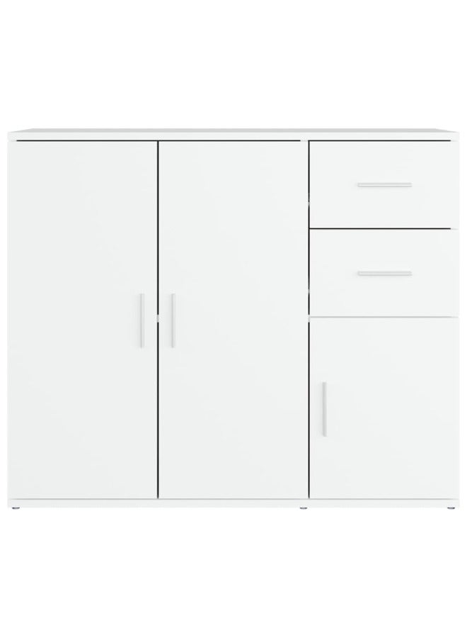 vidaxl Sideboard White 91x29.5x75 cm Engineered Wood 823269 - Image 4