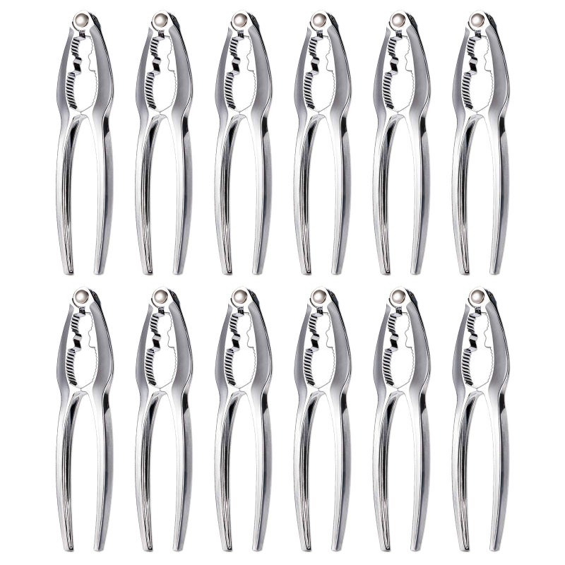 KXCOFTXI Crab Crackers and Tool Nut Crackers for King Crab Legs 12Pcs Stainless Steel Seafood Tools Set Cracker Lobster Crackers Crab Crackers Sets Nut Crackers Tools 