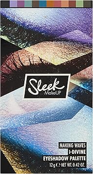 Sleek MakeUP iDivine Eyeshadow Palette 12 Shades in a Mix of Matte Shimmer Foil and DueChrome Blendable and Highly Pigmented Making Waves - Image 2