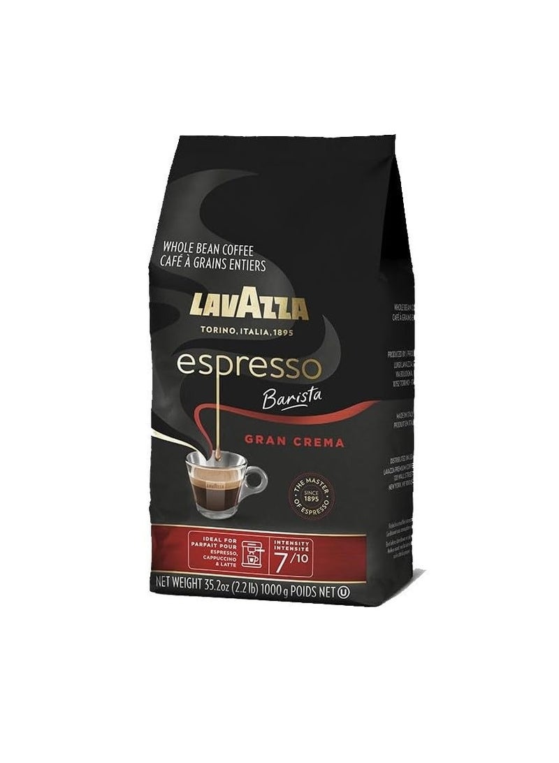 Lavazza Lavazza Espresso Barista Gran Crema Whole Bean Coffee Blend, Medium Espresso Roast, Oz Bag (Packaging May Vary) - 2.2 LB, 35.2 Ounce  - Image 2