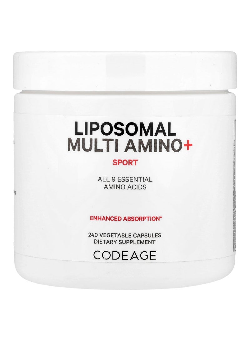 Codeage Liposomal Multi Amino+, Sport, 240 Vegetable Capsules