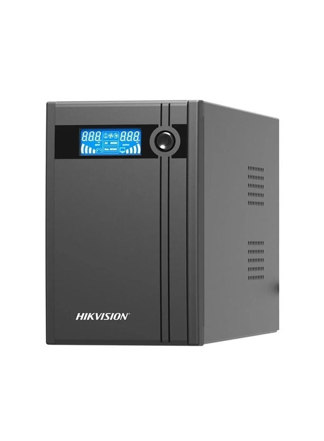 DS-UPS2000 UPS، 2000 VA / 1200 W، شاشة LCD، منفذ USB للتحكم عن بعد، 6-8 ساعات لاستعادة 90% من السعة، زيادة التيار، ماس كهربائي، ماس كهربائي، حماية من الحمل الزائد