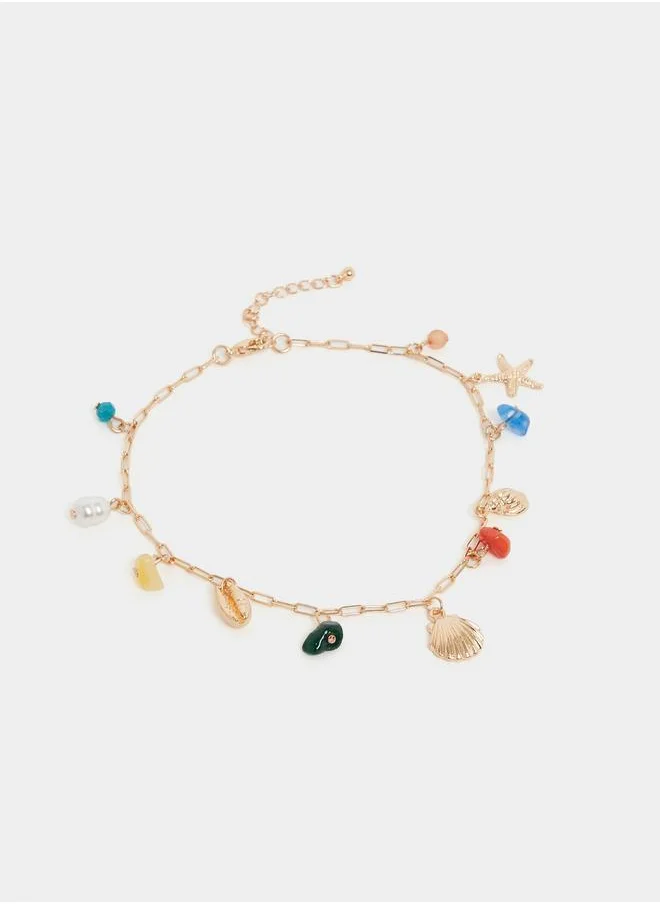 ستايلي Styli Charm Drop Anklet