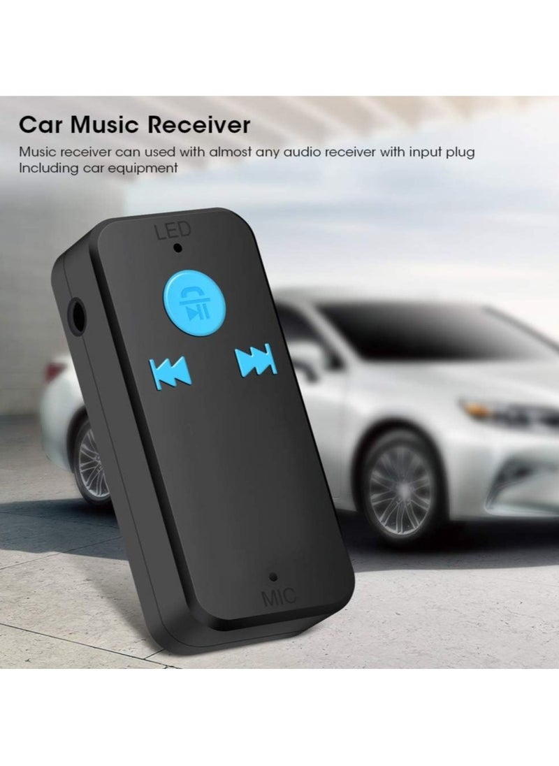 BOLICE - NEW Bluetooth Adapter 3 in 1 Wireless 4.0 USB Bluetooth Receiver 3.5mm Audio Jack TF Card Reader MIC Call Support Car Speaker - Image 1