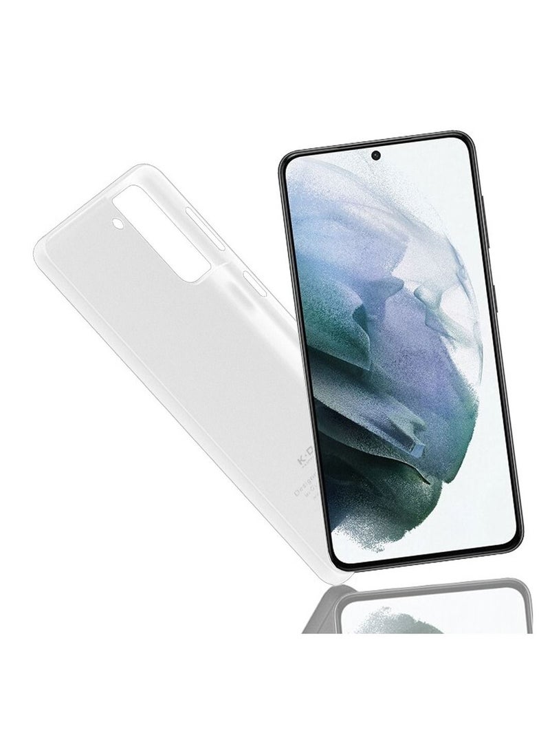 K-Doo غطاء خلفي رفيع للغاية من Air Skin لهاتف Samsung Galaxy S22 Frosted مضاد للانزلاق بتغطية كاملة باللون الأبيض - Image 4
