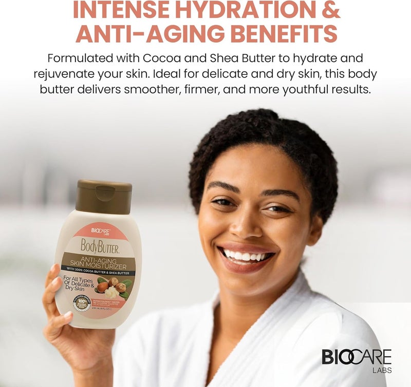BioCare Body Butter Anti-Aging Skin Moisturizer with Cocoa Butter & Shea Butter - 8 Fl Oz - Image 3