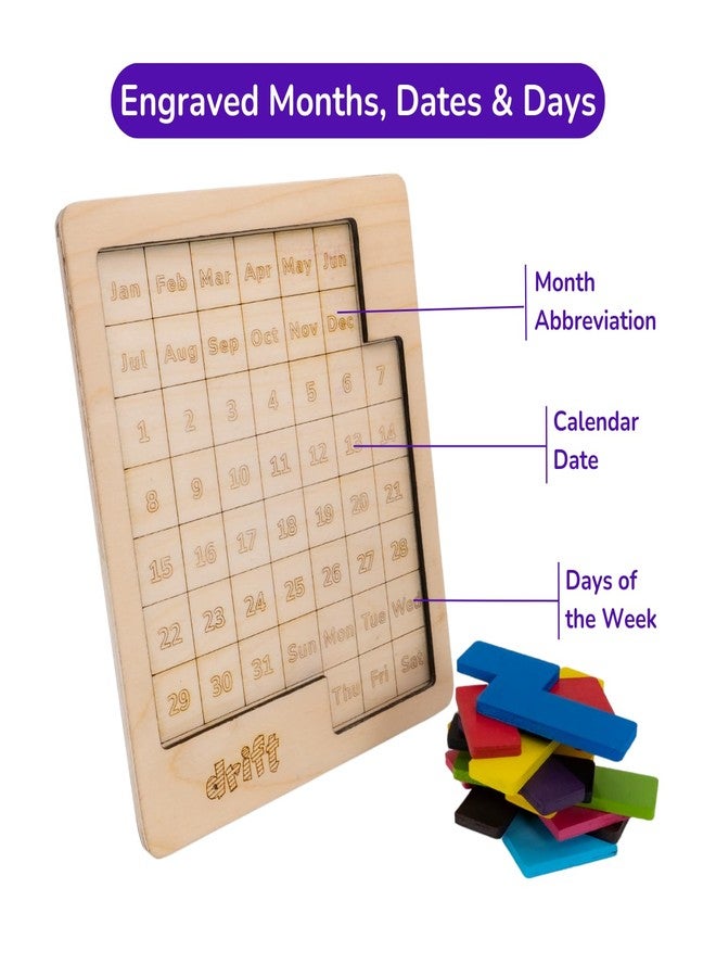 Cubelelo Drift Weekday Calendar Puzzle | Fun & Educational 7-Day Calendar Puzzle for All Ages | Enhance Cognitive Skills & Time Management Kids, Adults - Image 3
