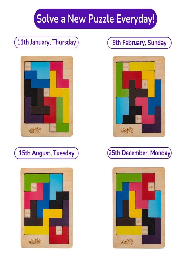Cubelelo Drift Weekday Calendar Puzzle | Fun & Educational 7-Day Calendar Puzzle for All Ages | Enhance Cognitive Skills & Time Management Kids, Adults - Image 2