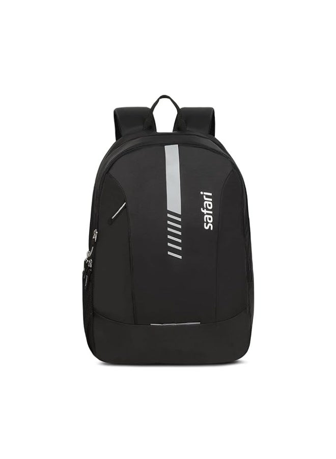 Safari Flash Medium 26L Water Resistant Polyester Casual Standard Backpack - Black - Image 1