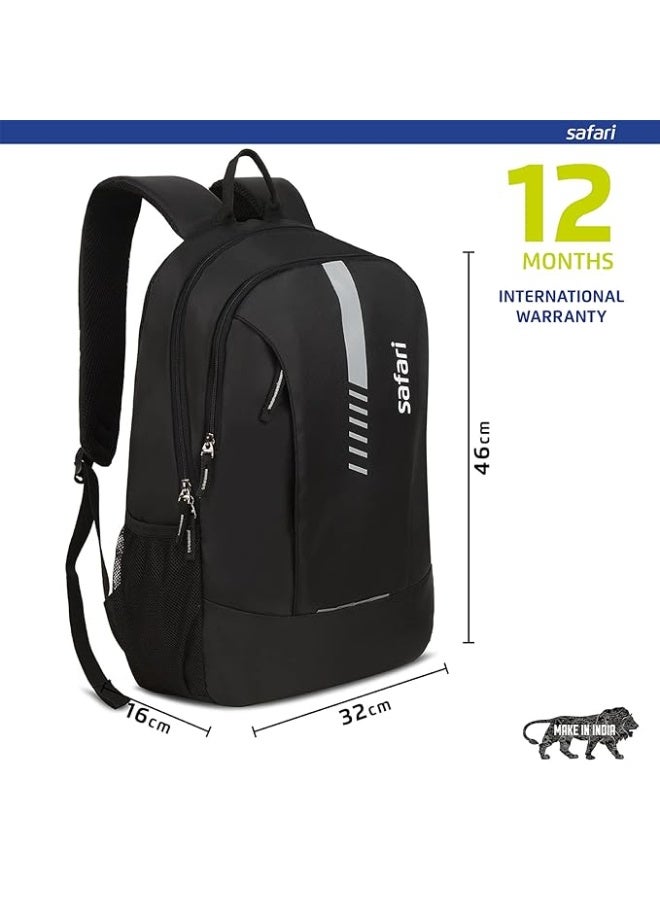 Safari Flash Medium 26L Water Resistant Polyester Casual Standard Backpack - Black - Image 4