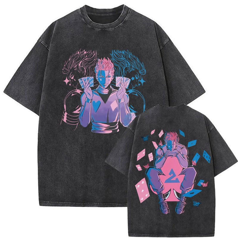 Washed Vintage Anime Hunter X Hunter Gon Freecss Killua Zold - Image 1