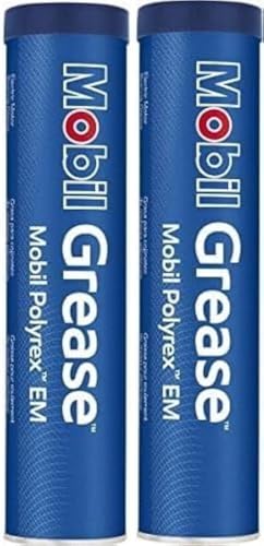 Mobil (2 Pack) - 13.7 oz Mobil Polyrex EM, Motor Grease - 2 Tubes - High-Performance Lubrication for Electric-Motor Bearings - Image 1