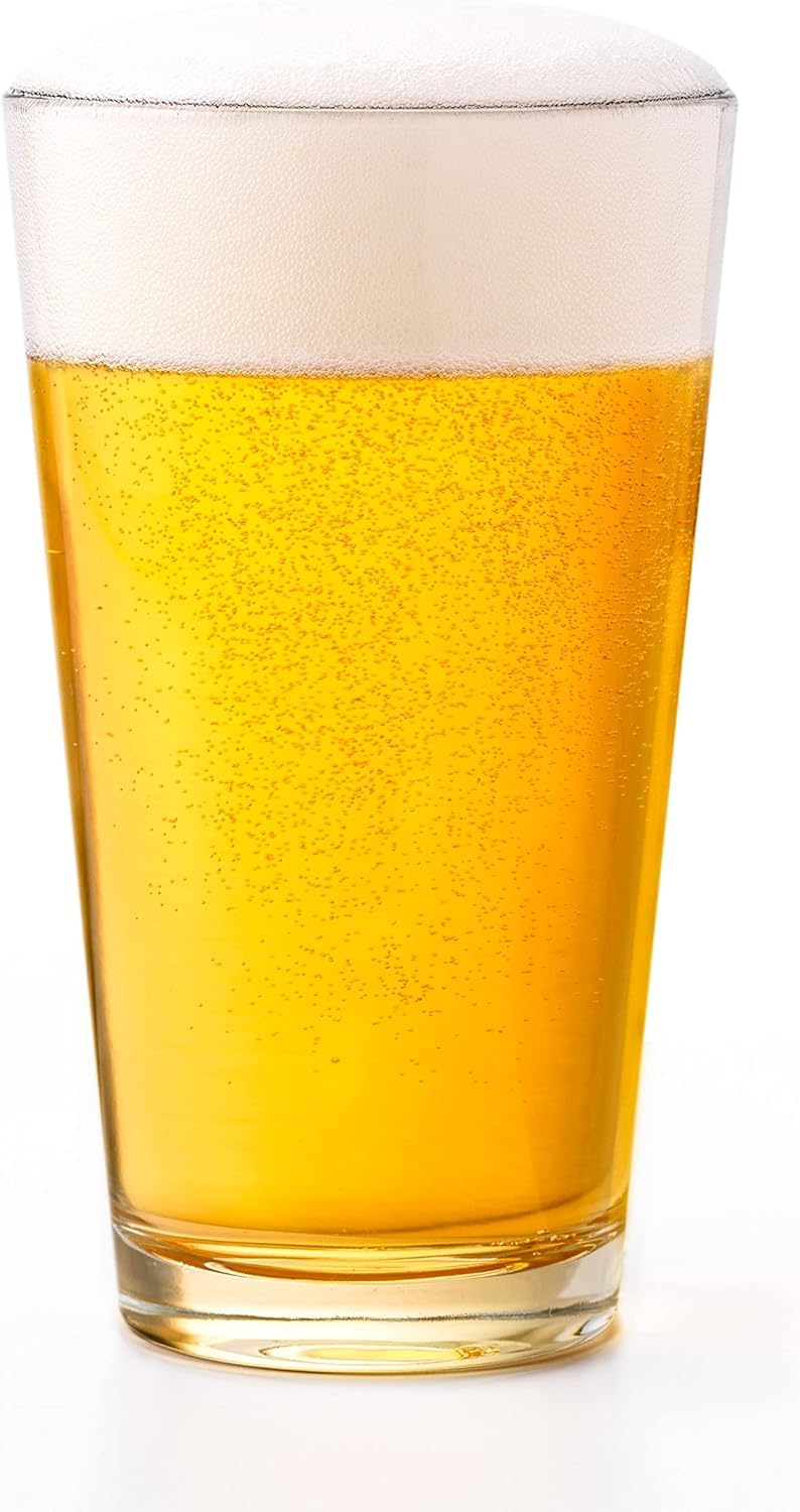 Libbey Bar Essentials Tumbler Glasses Set of 6, Modern Style 16 Oz Glass Set, Dishwasher Safe Tall Drinking Glasses Set for Wine, Beer, and Cocktail - Image 1