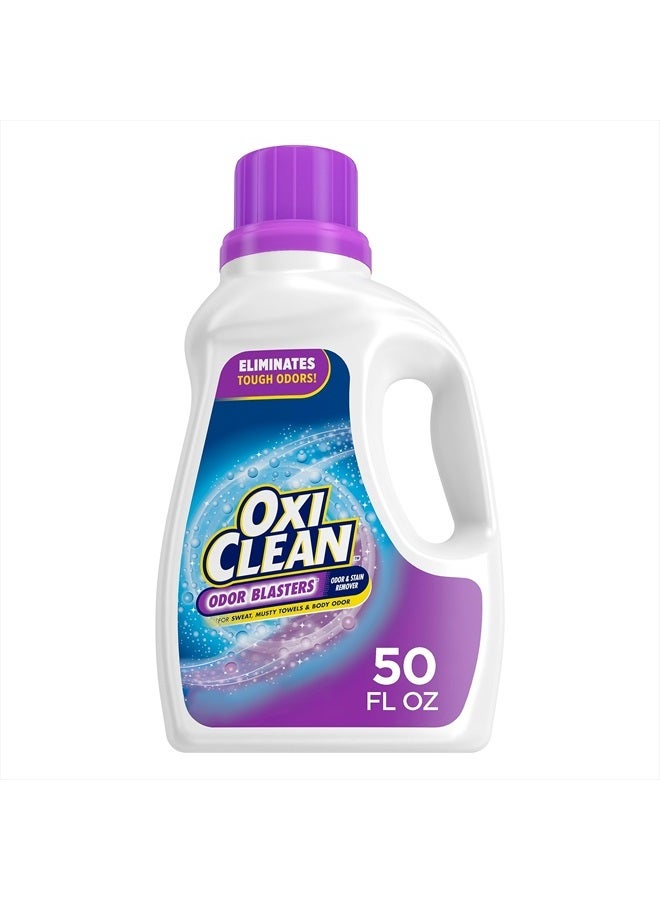 Oxiclean Odor Blasters Odor and Stain Remover Laundry Booster Liquid, 50 fl oz - Image 1