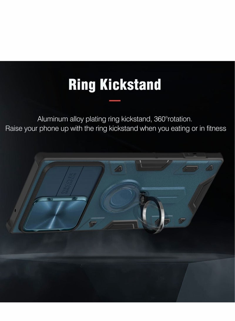 Captaintech Case for Samsung S22 Ultra Case with Kickstand  Camera Lens Cover - Image 5