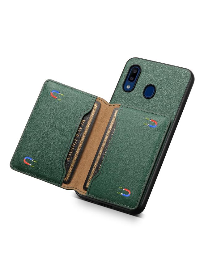 S-TOP Case For Samsung Galaxy A20/A30 Calf Texture Card Bag Design Full Coverage Phone Case - Image 5